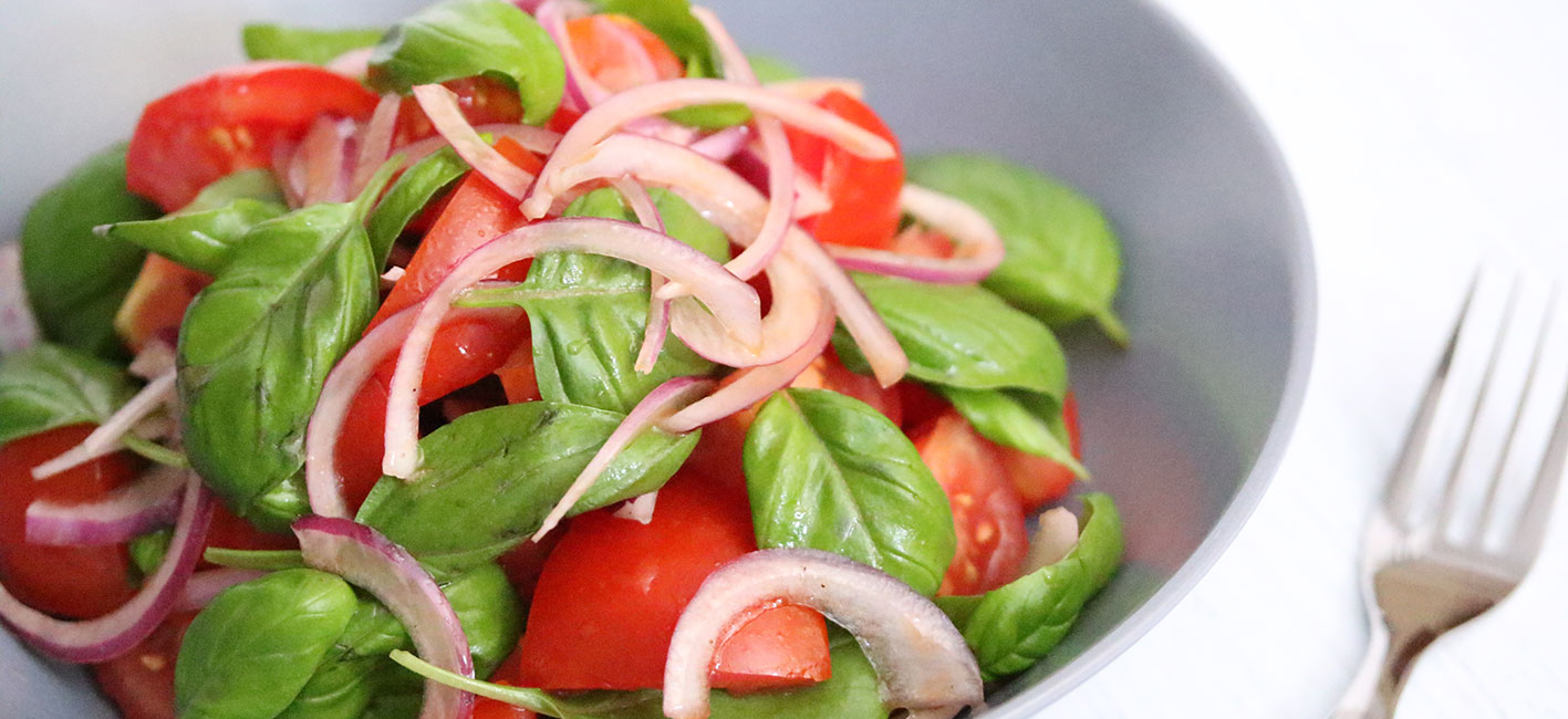 Balsamic Tomatoes and Basal Salad