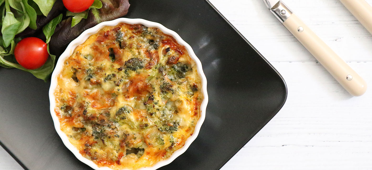 Blue Cheese and Broccoli Egg Tart  