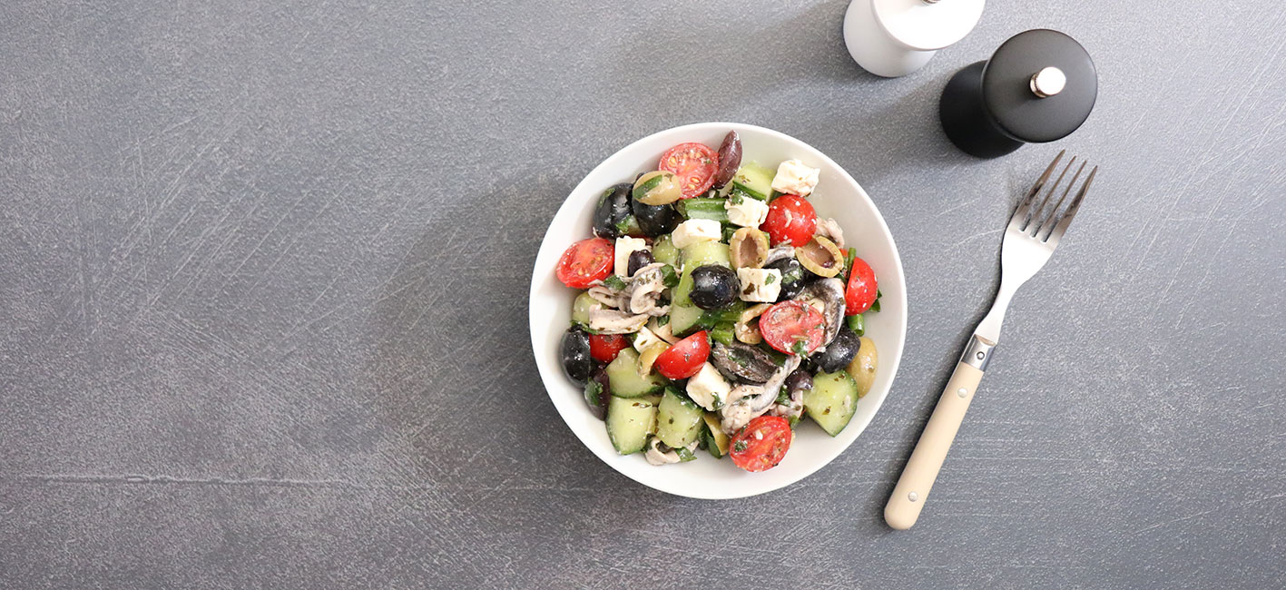 Feta and Anchovy Salad