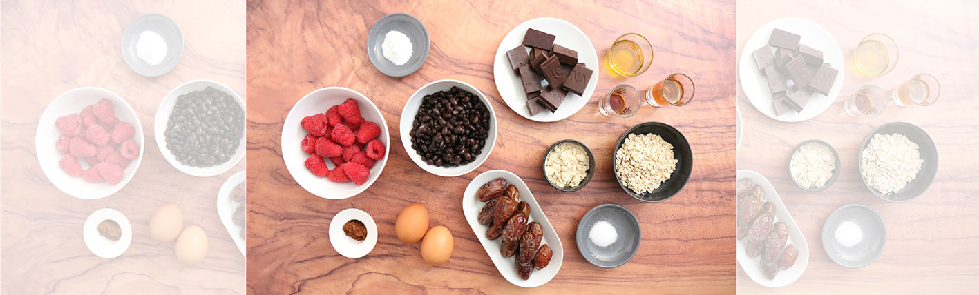 Ingredients for Raspberry Protein Brownies